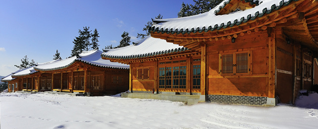 진도 팔도한옥촌 설경 첨부#3