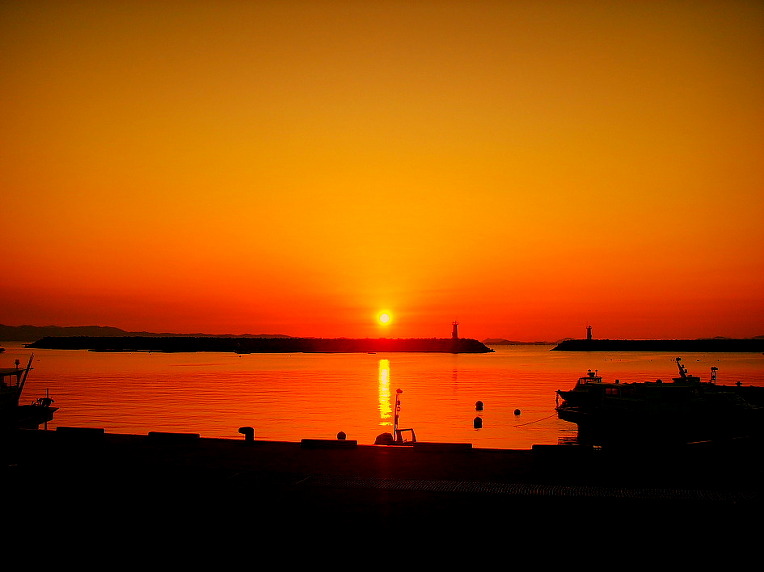 최근의 진도접도 일출 첨부#2