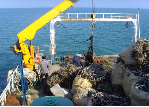 진도군, 해양 폐기물 수거로 깨끗한 바다 환경 조성 이미지