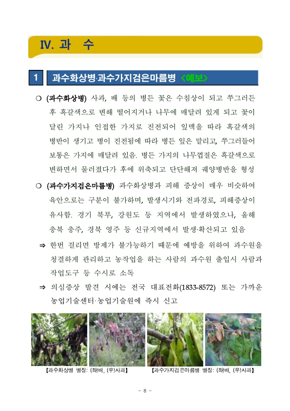 농작물 병해충 발생정보 제 14호(11월 1일~11월 30일) 첨부#4