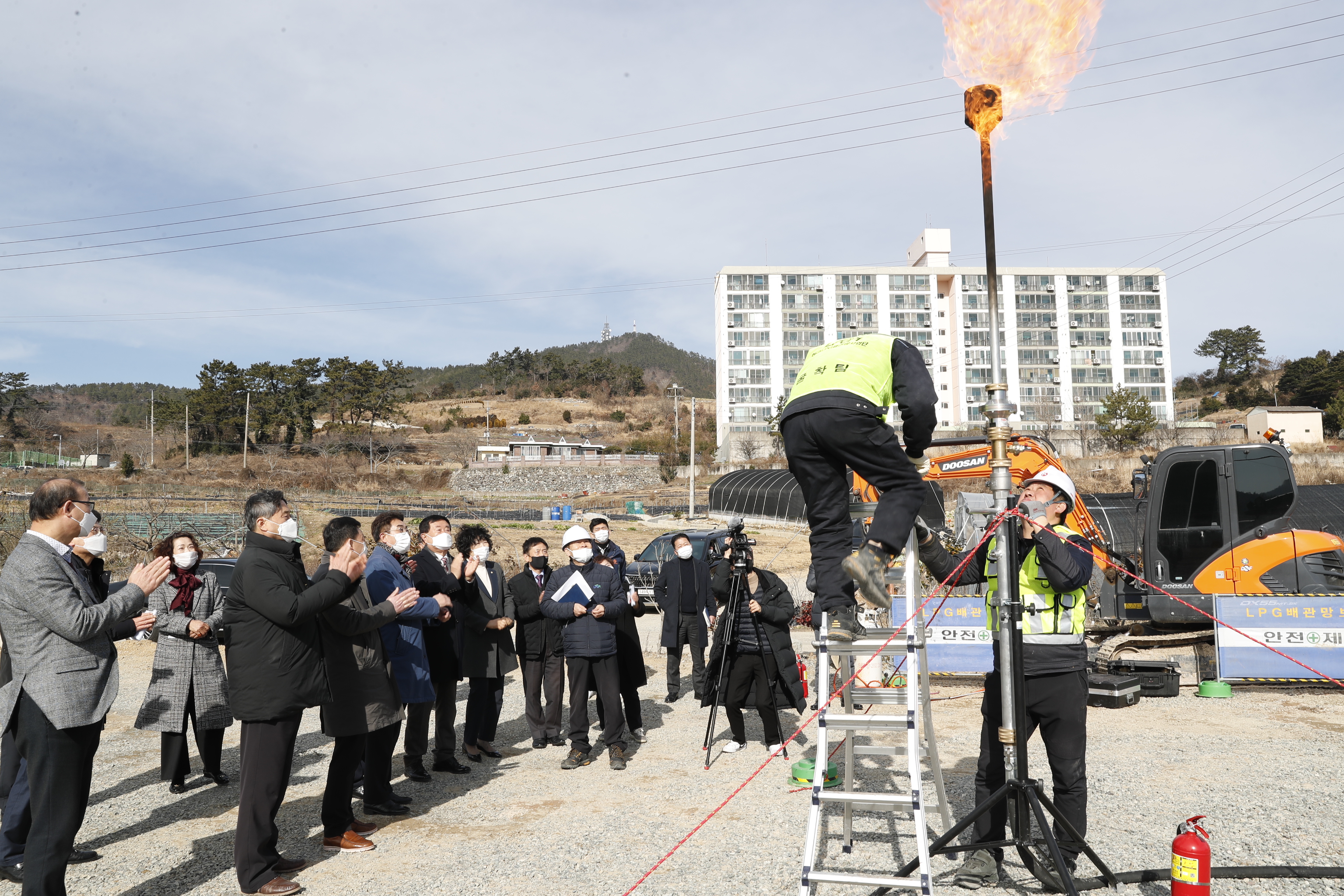 군단위 LPG배관망 개통현장 방문 첨부#2