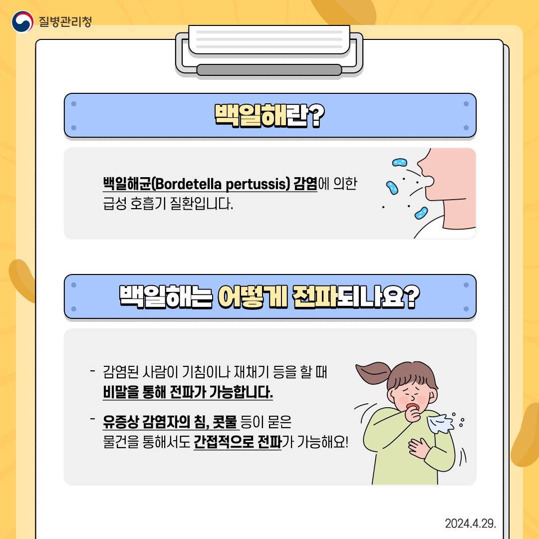 가을철 백일해 재유행 대비 예방수칙 안내 첨부#3