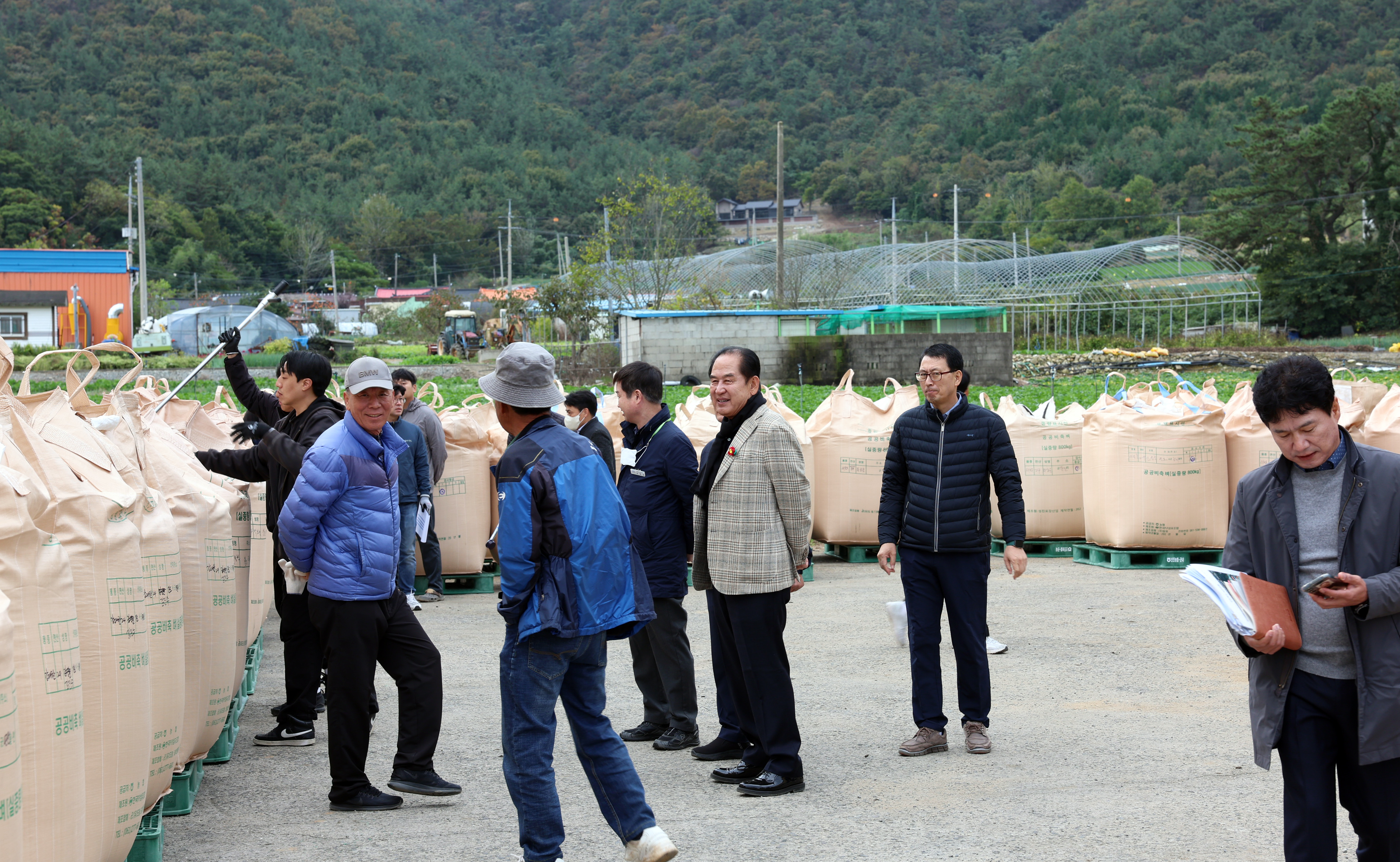 공공비축미곡 수매 현장 방문 이미지