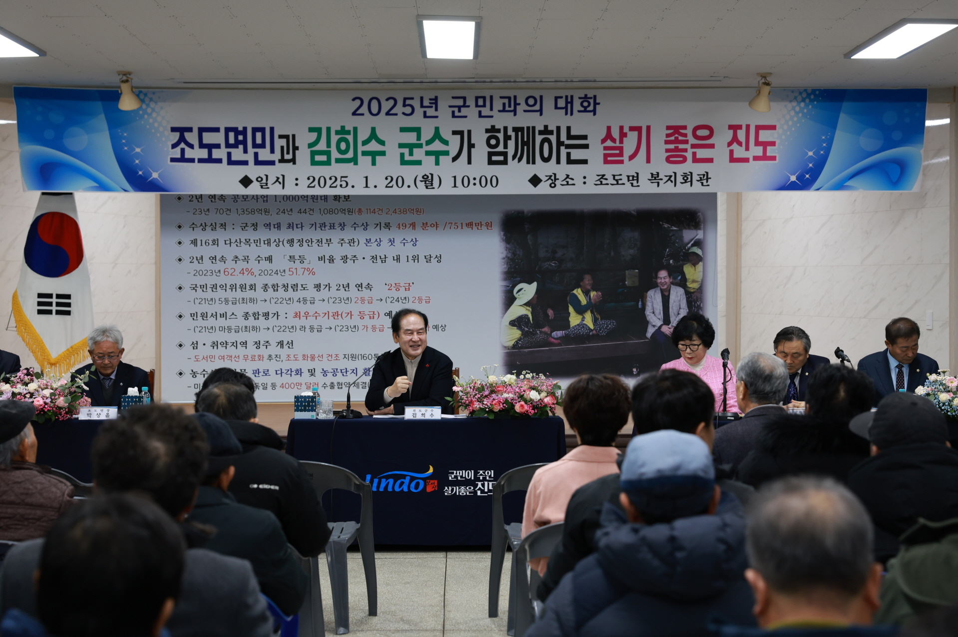 김희수 진도군수, 새해 ‘군민과의 대화’ 시작(-5-10-74) 2025.1.20. 첨부#1